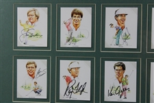 Payne, Nicklaus, Palmer & others Signed Trading Card Display Beckett #AA13722