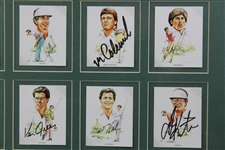 Payne, Nicklaus, Palmer & others Signed Trading Card Display Beckett #AA13722