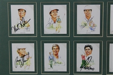 Payne, Nicklaus, Palmer & others Signed Trading Card Display Beckett #AA13722