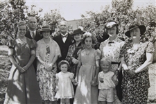 Professional Photograph Of J H Taylor And His Family
