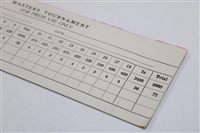 Five (5) Unused Masters Tournament Scorecards For Press Use Only 1964 On Back