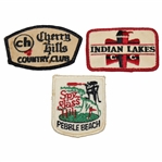Three (3) Embroidered Patches Including Spy Glass Pebble Beach