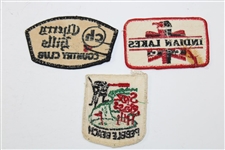 Three (3) Embroidered Patches Including Spy Glass Pebble Beach
