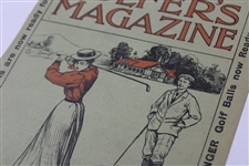 The Golfer'S Magazine Cover Only-Dec., 1898 Nice Golf Ball Ad On Back