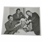 Byron Nelson In Hospital Bed B&W Photo