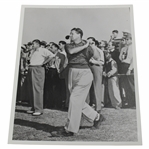 Jimmy Demaret Finishing Swing With Lawson Little Looking On