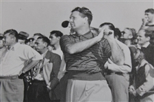 Jimmy Demaret Finishing Swing With Lawson Little Looking On