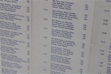1946 Golden State Open Pairing Sheet After 2Nd Round. Won By Ben Hogan
