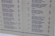 1946 Golden State Open Pairing Sheet After 2Nd Round. Won By Ben Hogan