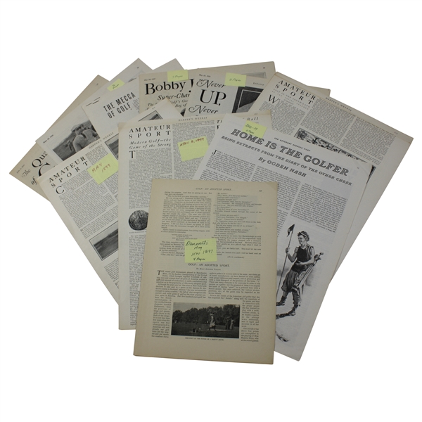 10 Vintage Golf Articles From 1899-1934