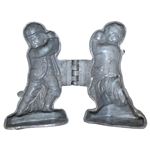 Vintage Pewter Golfer Ice Cream Mold
