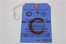 1980 PGA Championship 3rd Day Result, Final Day Pairing & 4th Day Ticket - Jack Nicklaus Win