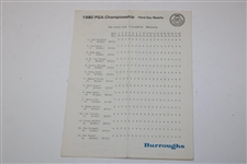 1980 PGA Championship 3rd Day Result, Final Day Pairing & 4th Day Ticket - Jack Nicklaus Win