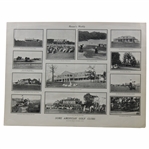 2 Pages Of Harpers Showing 12 Clubhouses And Or Courses Circa 1901