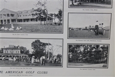 2 Pages Of Harper's Showing 12 Clubhouses And Or Courses Circa 1901