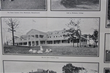 2 Pages Of Harper's Showing 12 Clubhouses And Or Courses Circa 1901
