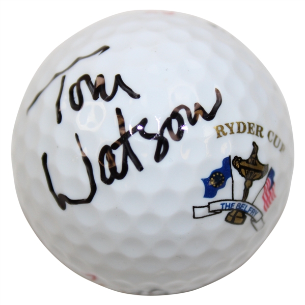 Tom Watson Signed Ryder Cup Golf Ball At The Belfry JSA ALOA