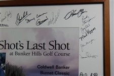 2000 Hot Shots Last Shot Poster Signed by Many - Framed JSA ALOA