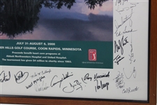 2000 Hot Shots Last Shot Poster Signed by Many - Framed JSA ALOA