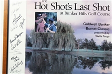 2000 Hot Shots Last Shot Poster Signed by Many - Framed JSA ALOA