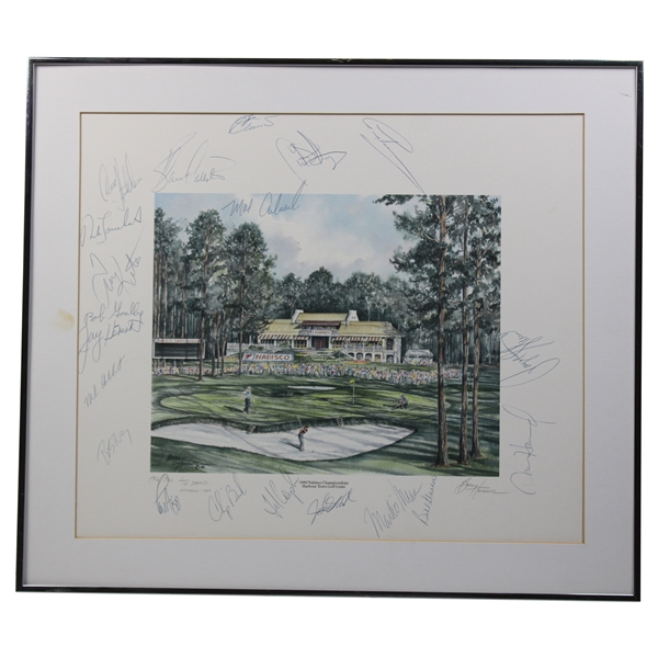 Stewart, Goalby & others Signed 1989 Nabisco Harbour Town Golf Links Ltd Ed Print - Framed JSA ALOA