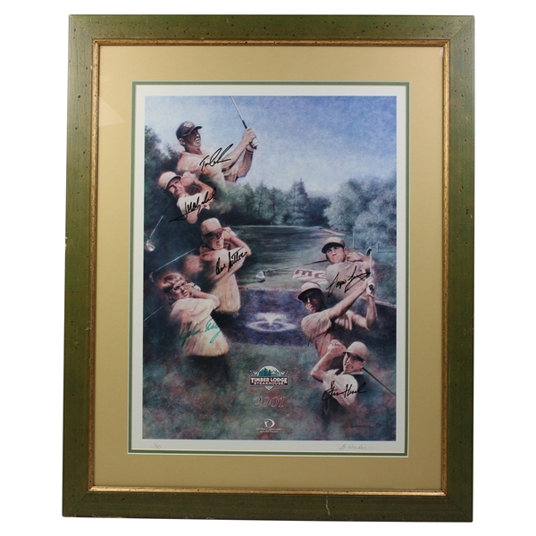 Daly, Sergio, Sutton & others Signed 2001 Timber Lodge Ltd Ed 1/50 Print - Framed JSA ALOA