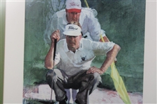 Davis Love III & Mark Love Signed Harbour Town Golf Links Print - Framed JSA ALOA