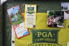 Champ Bean & others Signed 2002 PGA Championship at Hazeltine Collage - Framed JSA ALOA