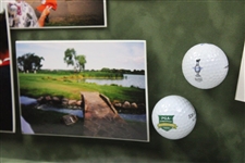 Champ Bean & others Signed 2002 PGA Championship at Hazeltine Collage - Framed JSA ALOA