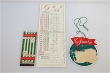 John Derr's Personal Greenbrier Golf & Country Club Scorecard, Guest Ticket, & Matchbook