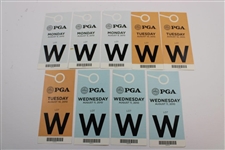 Ten (10) 2010 PGA Championship at Whistling Straits Monday & Sunday Tickets & Parking Passes