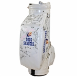 Alan Shepard, Snead, Arnie & Others Signed Doug Sanders Peacock Commemorative Full Size Golf Bag JSA ALOA