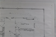 Facsimile Copy of Augusta National Temporary Clubhouse 2nd Floor Plans from Architect in 1932