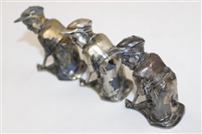 Six (6) Pewter Golfer Figurines