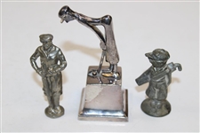 Six (6) Pewter Golfer Figurines