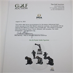 Six (6) Pewter Golfer Figurines