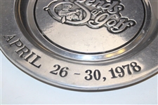 1978 The Legends Of Golf Onion Creek Club Pewter Plate