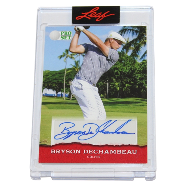 Bryson Dechambeau Signed 2022 Leaf Pro Set Sports Golf Card PSA-BD1 JSA ALOA