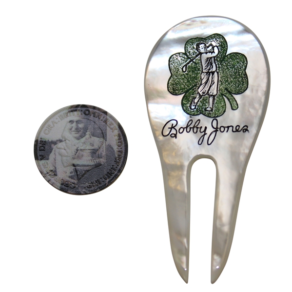 Bobby Jones Grand Slam Year British Penny & Bobby Jones Divot Tool