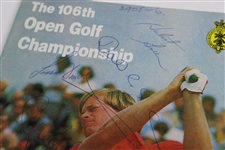 Nicklaus, Thompson, Charles & 4 Others Signed 1977 The Open Program JSA ALOA