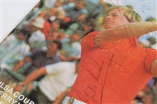 Nicklaus, Thompson, Charles & 4 Others Signed 1977 The Open Program JSA ALOA