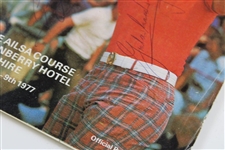 Nicklaus, Thompson, Charles & 4 Others Signed 1977 The Open Program JSA ALOA