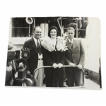 1930 Bobby Jones with Wife & Father Photo in New York City