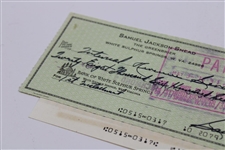 Sam Snead Signed 1974 Personal Check to the IRS for $28,679 JSA ALOA