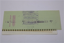 Sam Snead Signed 1974 Personal Check to the IRS for $28,679 JSA ALOA