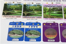 Eleven (11) Pairs of Masters SERIES Badges - 1999-00, 2007-09, 2011-13, 2017-18 & 2020