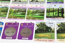 Eleven (11) Pairs of Masters SERIES Badges - 1999-00, 2007-09, 2011-13, 2017-18 & 2020