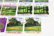 Eleven (11) Pairs of Masters SERIES Badges - 1999-00, 2007-09, 2011-13, 2017-18 & 2020