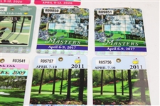 Eleven (11) Pairs of Masters SERIES Badges - 1999-00, 2007-09, 2011-13, 2017-18 & 2020