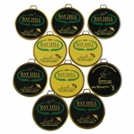Ten (10) Metal Bag Tags - 2000 Bay Hill Invitational & 25th Bay Hill Invitational